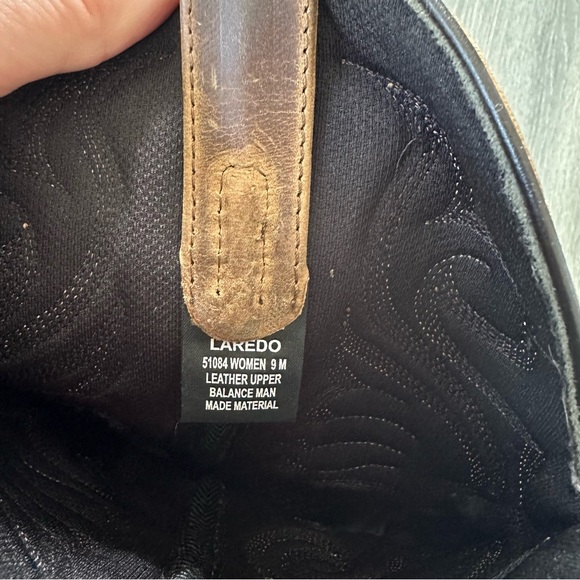 Laredo Womens Bridget Embroidered Round Toe Casual Boots - Brown (Size 9M) - Picture 3 of 8